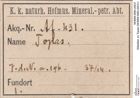 Etiketten zu Topas (NHMW-MIN-Af431)